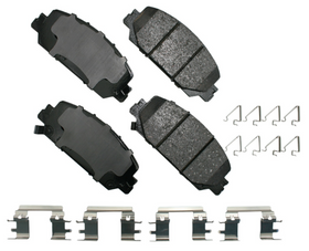 AKEBONO Pro-ACT Ultra-Premium Ceramic Front Brake Pads 2017-2025 Honda CR-V/Clarity/HR-V