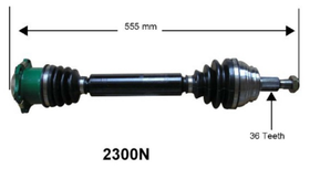 Axle Assembly - 5-Spd MT | 4-Spd Auto (Left) - 0