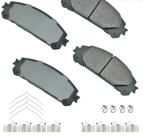 AKEBONO Pro-ACT Ultra-Premium Ceramic Front Brake Pads 2011-24 Toyota Sienna