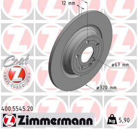 Mercedes Brake Disc - Zimmermann 2474230312