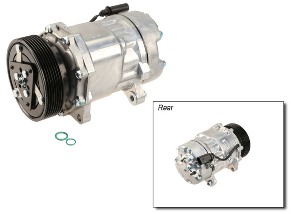 A/C Compressor W/ Clutch - VW / VR6 / MK4 / Golf / Jetta | 1J0820803E-MET