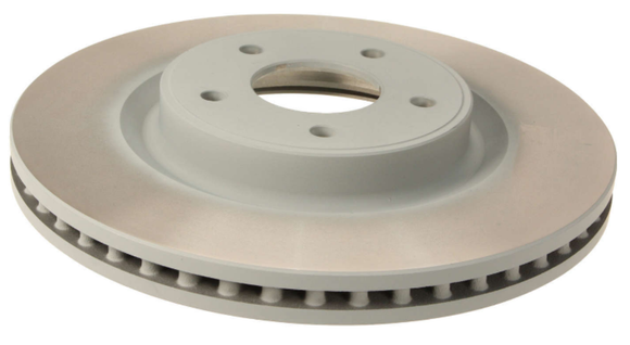 Akebono PRO-ACT High Carbon Zinc Coated Brake Disc (Rotor) Front 2014-2018 Q50 Excluding Sports Package