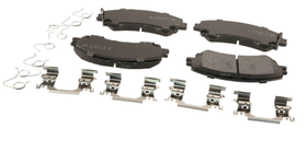 AKEBONO Pro-ACT Ultra-Premium Ceramic Brake Pads Front 2014-2018 Q50 Excluding Sports Package - 0