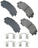 AKEBONO Pro-ACT Ultra-Premium Ceramic Brake Pads Front 2014-2018 Q50 Excluding Sports Package-1