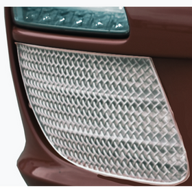 Zunsport Porsche Carrera 997.2 C2 + C2S Full Front Grille Set (Manual /Tip) - Silver Finish - 0