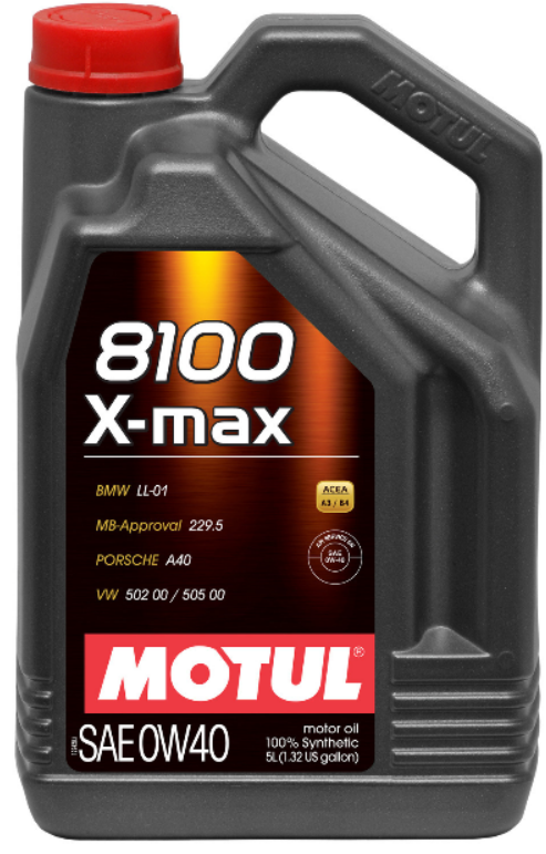 Motul 104533 X-max 0W-40 Synthetic Motor Oil - 5 Liters