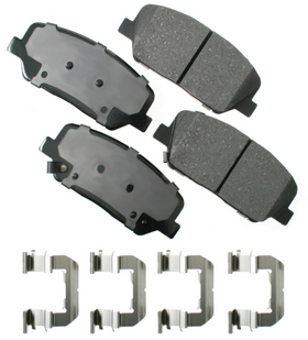 AKEBONO Pro-ACT Ultra-Premium Ceramic Front Brake Pads 2010-2016 Hyundai Genesis Coupe