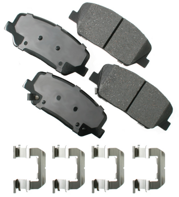 AKEBONO Pro-ACT Ultra-Premium Ceramic Front Brake Pads 2010-2016 Hyundai Genesis Coupe