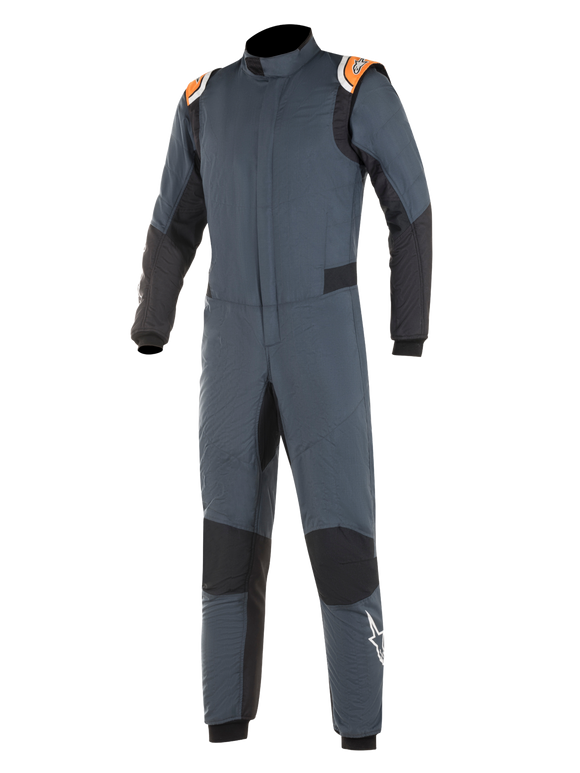ALPINESTARS HYPERTECH SUIT ASPHALT ORANGE FLUO, SIZE 52, FIA 8856-2000, 2-LAYER, CUFF-BOTTOM (3350219-9104-52)