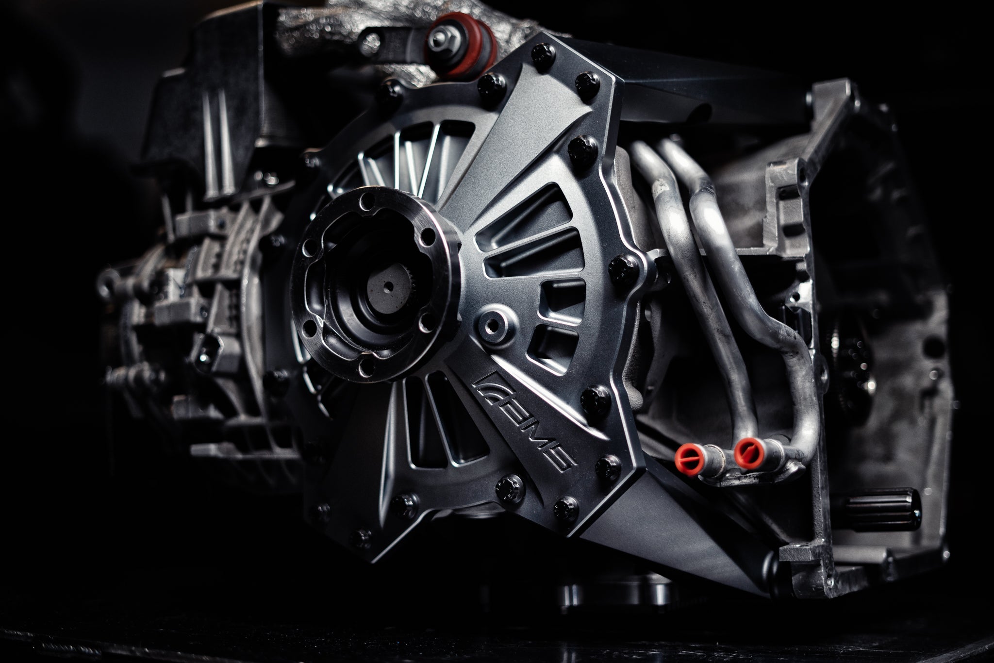 AMS PERFORMANCE R8/HURACAN DL800 REINFORCED DIFFERENTIAL COVER & TRANSMISSION BRACE