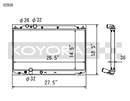 Koyo 06-11 Honda Civic Si 2.0L Coupe/Sedan (MT) Radiator-2