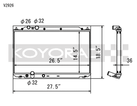 Koyo 06-11 Honda Civic Si 2.0L Coupe/Sedan (MT) Radiator - 0