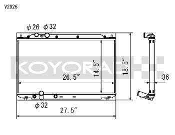 Koyo 06-11 Honda Civic Si 2.0L Coupe/Sedan (MT) Radiator - 0
