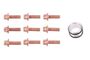 VEMO MERCEDES-BENZ Gasket Set, oil cooler V30601317_SET-9