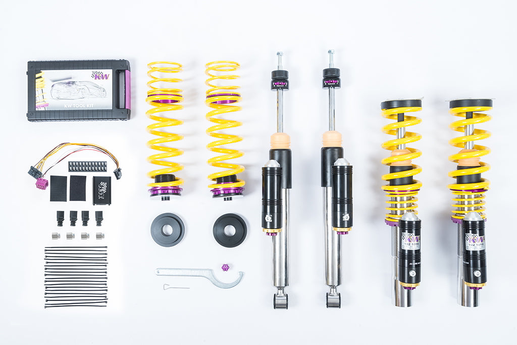 KW V4 Coilover Kit Bundle Mercedes AMG C63, C63 S, Sedan (W205) with electronic dampers