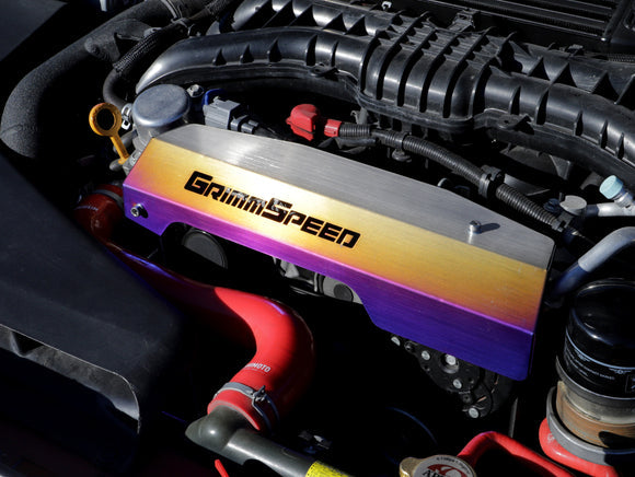 GrimmSpeed Titanium Pulley Cover 2015–2021 Subaru WRX (FA20 Engine)