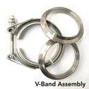 Ticon Industries 2.5in Titanium V-Band Clamp Assembly (2 Flanges/1 Clamp)-1