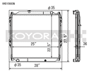 Koyo 96-02 Toyota 4Runner 2.7L / 3.4L w/ 5MT Radiator (Requires Cap PN SK-C13)-2