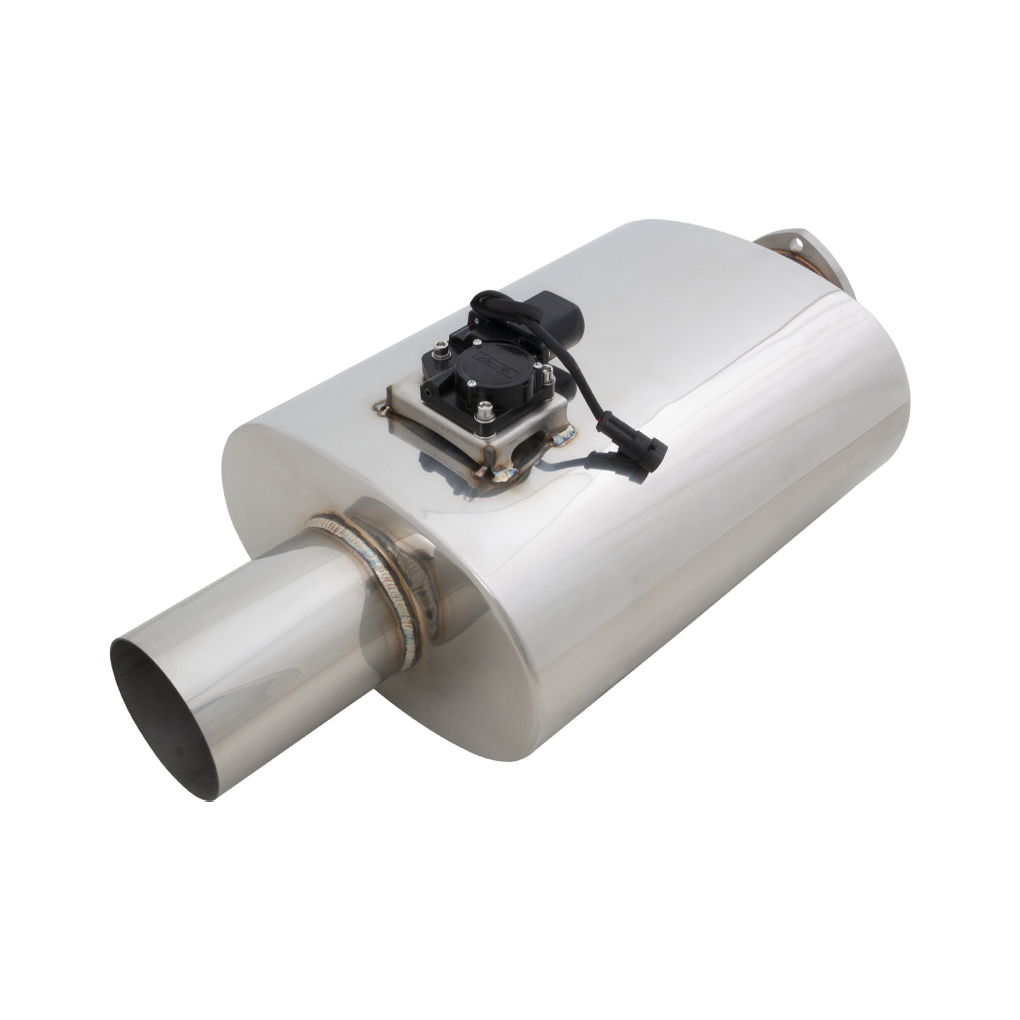 Xforce Varex Valved Oval Muffler in 4 Inch Inlet