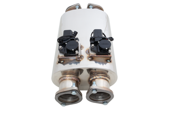 Xforce Varex Valved Muffler Dual 3 Inch Inlet & Outlet