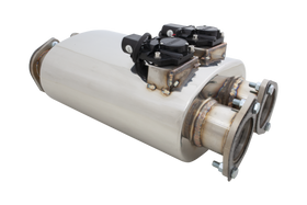 Xforce Varex Valved Muffler Dual 3 Inch Inlet & Outlet