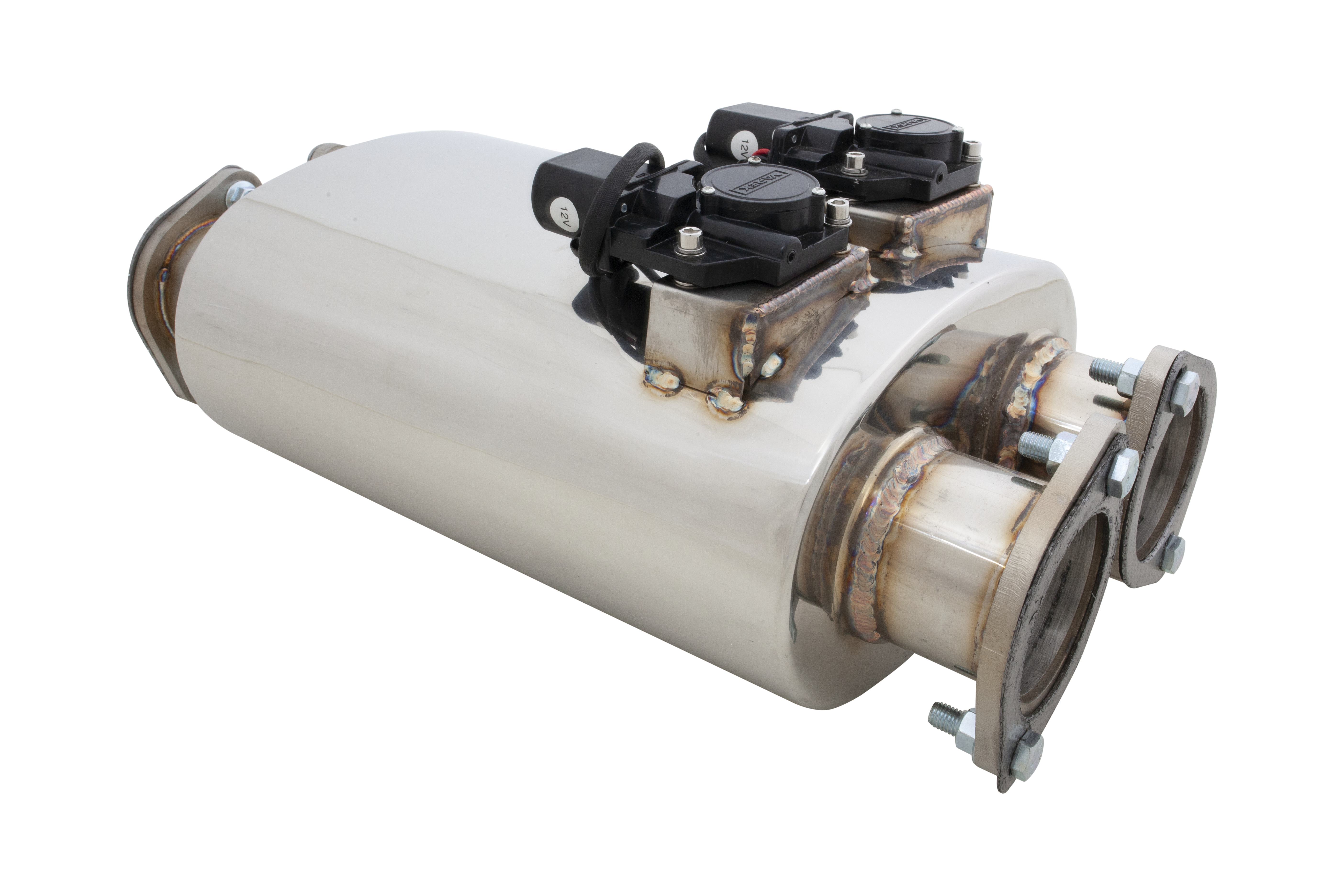 Xforce Varex Valved Muffler Dual 3 Inch Inlet & Outlet