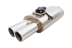 Xforce Varex Universal Oval 6X10" 16" Body Length. 3" Flanged Inlet. Twin 3" Do"