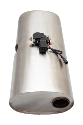 Xforce Varex Valved Muffler 3Inch Flanged Inlet dual 2.5Inch outlets - 0