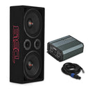 DS18 Loaded Ported Enclosure Incls PRO-X10M & PRO-TWX2/FRP-1.2K4/ Cable & Terminal- Black Carpet-1