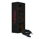 DS18 Ported Enclosure 2x 10in Mids 2x 3.6in Tweeters & 1 x 5.7in Horn Diffuser -Black Carpet-1