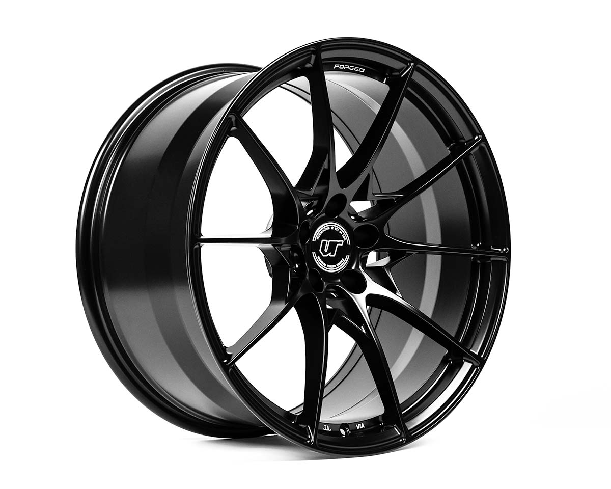 VR Forged D03 Wheel Package Porsche Taycan | Audi e-Tron GT 21x9.5 21x11.5 Matte Black