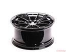 VR Forged D03-R Wheel Package Tesla Model S Plaid 21x9.5 21x10.5 Gloss Black-3