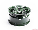 VR Forged D04 Wheel Package Subaru WRX STI 18x9.5 Army Green-3