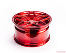VR Forged D04 Wheel Package Subaru WRX STI 18x9.5 Brushed Red-3