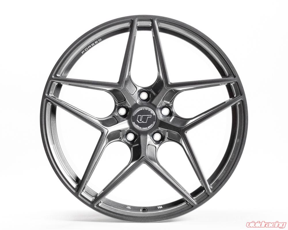 VR Forged D04 Wheel Package Porsche Taycan | Audi e-Tron GT 21x9.5 21x11.5 Gunmetal - 0