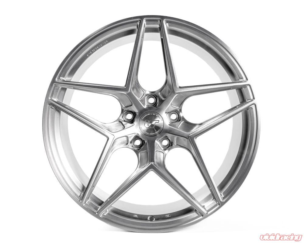 VR Forged D04 Wheel Package Porsche Taycan | Audi e-Tron GT 21x9.5 21x11.5 Brushed - 0