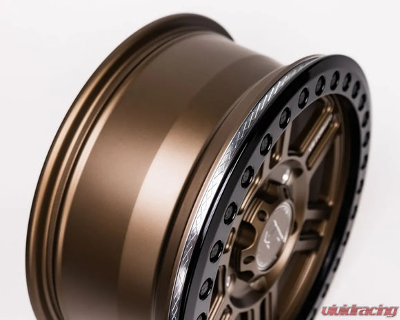 VR Forged D16 Beadlock UTV Wheel Satin Bronze 15x6 +40mm 6x139.7
