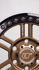 VR Forged D16 Beadlock UTV Wheel Satin Bronze 15x6 +40mm 6x139.7-7