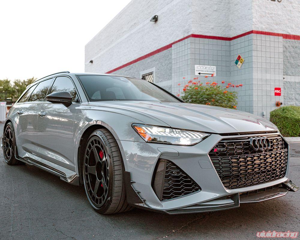 VR Aero Carbon Fiber Front Lip Spoiler Audi RS6 Avant C8