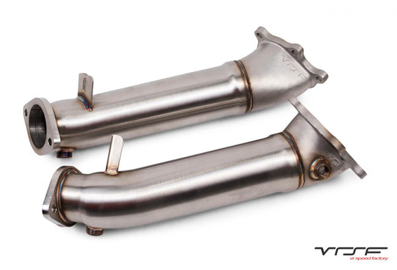 VRSF Nissan GTR 3.5" Catless Cast Bellmouth Downpipes