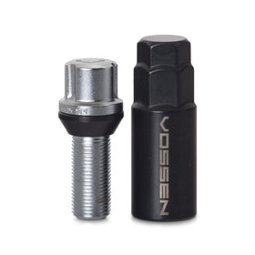 VOSSEN LOCK BOLT - 14X1.25 - 30mm - 17 HEX -  SET OF 4 - CONE SEAT - SILVER - 0