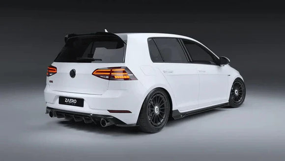 Zaero Design VW Golf GTI Mk7.5 EVO-1 Gloss Black Rear Diffuser | ZA-GOLF-75-GTI-DF