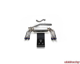 ARMYTRIX Valvetronic Exhaust System Volkswagen Golf R MK7 2014-2016 - True Titanium Blue