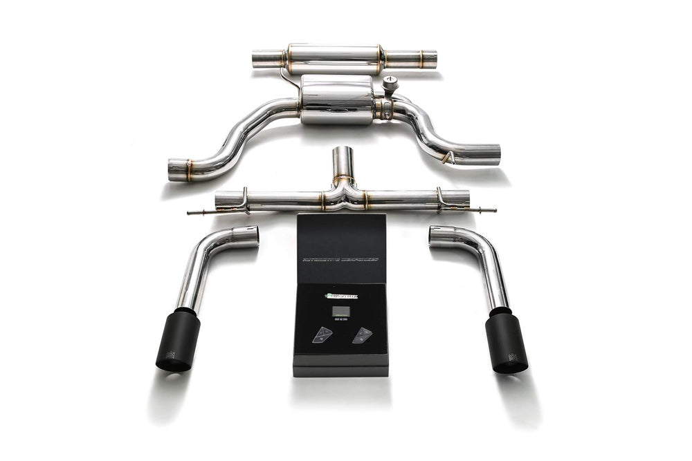 ARMYTRIX Stainless Steel Valvetronic Catback Exhaust System Dual Tips Volkswagen Golf | GTI MK7 2015-2020