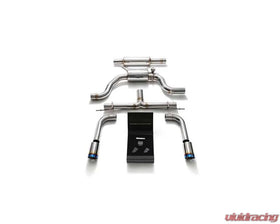 ARMYTRIX Valvetronic Exhaust System Volkswagen Golf | GTI MK7 2014-2019 - True Titanium Blue