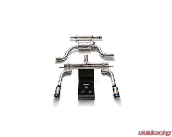 ARMYTRIX Valvetronic Exhaust System Volkswagen Golf | GTI MK7 2014-2019 - True Titanium Blue