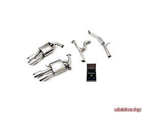 ARMYTRIX Valvetronic Exhaust System Volkswagen Golf R Variant MK8 2.0 Turbo 2021+ - Chrome Silver