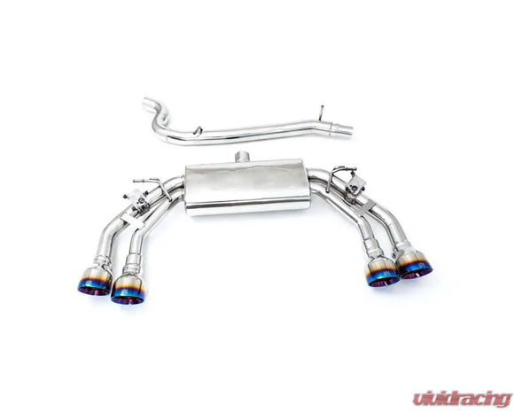 ARMYTRIX Stainless Steel Valvetronic Exhaust System Volkswagen T-Roc R 2.0 L TSI 2020+ - Blue Coated