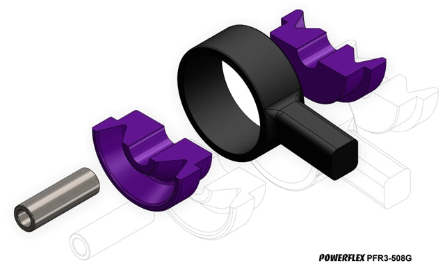 PowerFlex VW Golf Mk4, New Beetle / Audi TT, S3 Rear Trailing Arm Front Bushing Toe Adjustable - 0