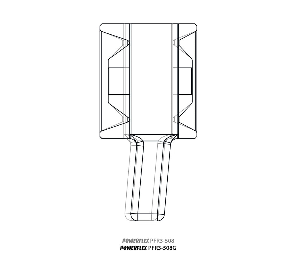 PowerFlex VW Golf Mk4, New Beetle / Audi TT, S3 Rear Trailing Arm Front Bushing Toe Adjustable